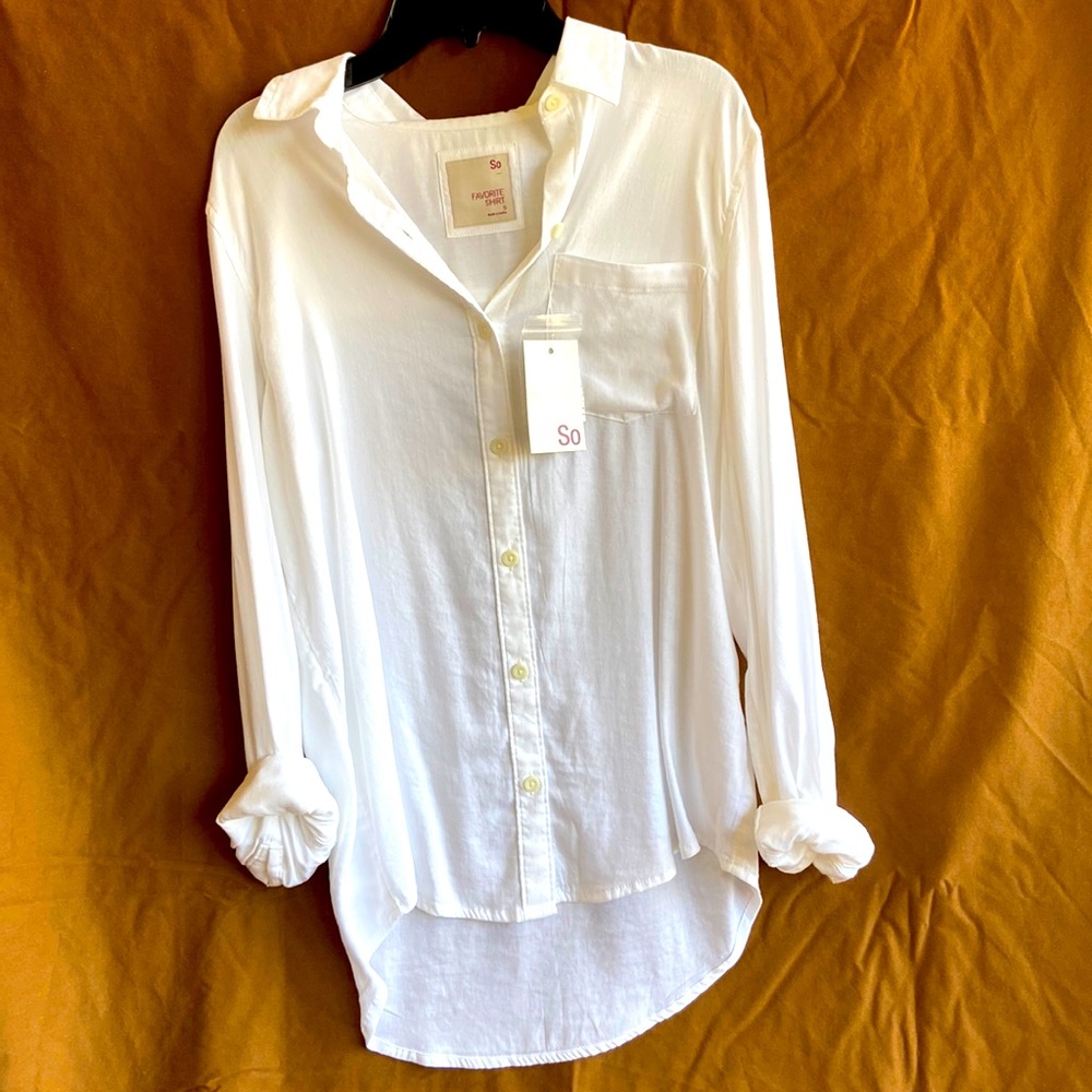 New “So” White Favorite Woman’s Shirt, Size Small, ATTENTION: Defect picture 6